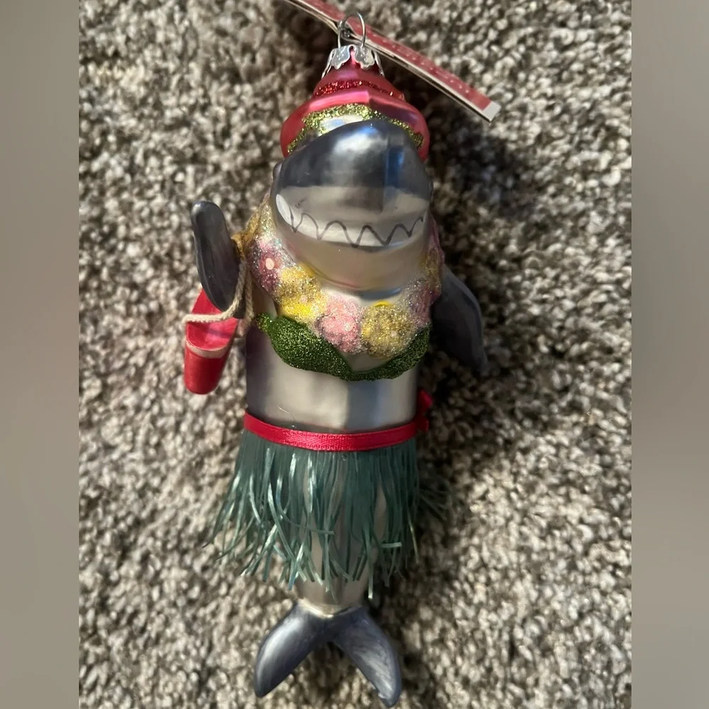 Target Glass Tropical Shark Ornament